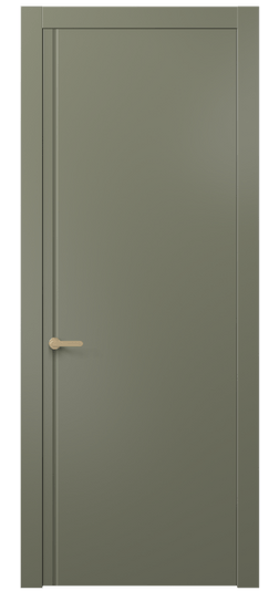 Дверь межкомнатная 8644 МОТ . Цвет Матовый оливковый тёмный. Материал Гладкая эмаль. Коллекция Alba. Картинка.