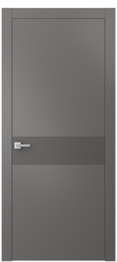 Дверь межкомнатная 8041 МКЛС. Цвет Матовый классический серый. Материал Гладкая эмаль. Коллекция Linea. Картинка.