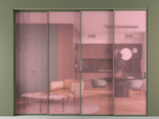 Перегородка Formato внутри проёма телескопик синхро 3