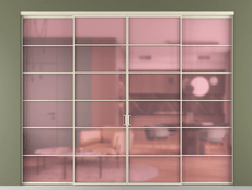 Перегородка Formato внутри проёма 4 створки