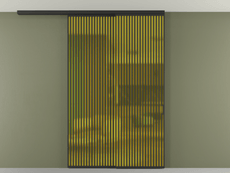 Перегородка Formato вдоль стены на потолок телескопик синхро 2