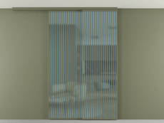 Перегородка Formato вдоль стены на потолок телескопик синхро 2