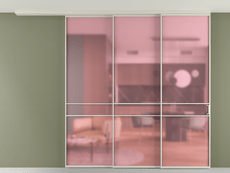 Перегородка Formato вдоль стены на потолок телескопик синхро 3