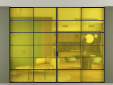 Перегородка Formato внутри проёма четырёхстворчатая со скрытым креплением в потолок