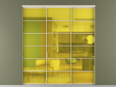 Перегородка Formato внутри проёма 3 створки