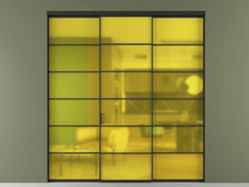 Перегородка Formato внутри проёма трёхстворчатая