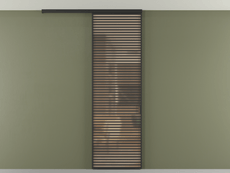 Перегородка Formato вдоль стены на потолок одностворчатая