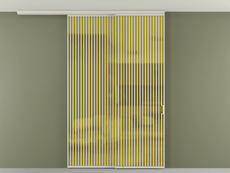 Перегородка Formato вдоль стены на потолок телескопик синхро 2