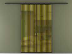 Перегородка Formato вдоль стены двустворчатая