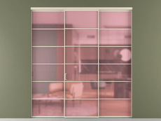 Перегородка Formato внутри проёма 3 створки