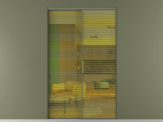 Перегородка Formato внутри проёма двустворчатая