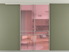 Перегородка Formato вдоль стены на потолок телескопик синхро 2