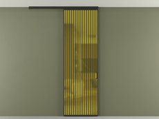 Перегородка Formato вдоль стены на потолок одностворчатая