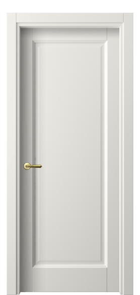 Дверь межкомнатная 1401 СТБЛ. Цвет Софт-тач белоснежный. Материал Полипропилен. Коллекция Galant. Картинка.